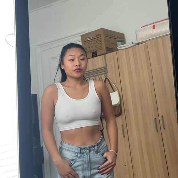 Tops - White Basics Tank
